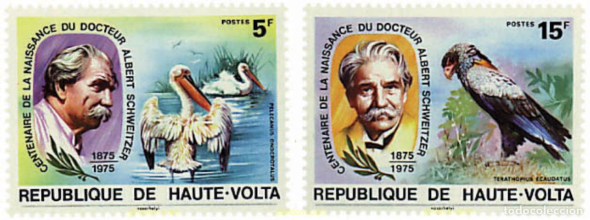Francobolli: 639255 MNH ALTO VOLTA 1975 CENTENARIO DEL NACIMIENTO DE ALBERT SCHWEITZER