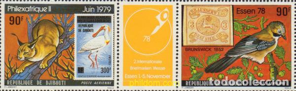Stamps: 682029 MNH DJIBOUTI 1978 EXPOSICIONES FILATELICAS