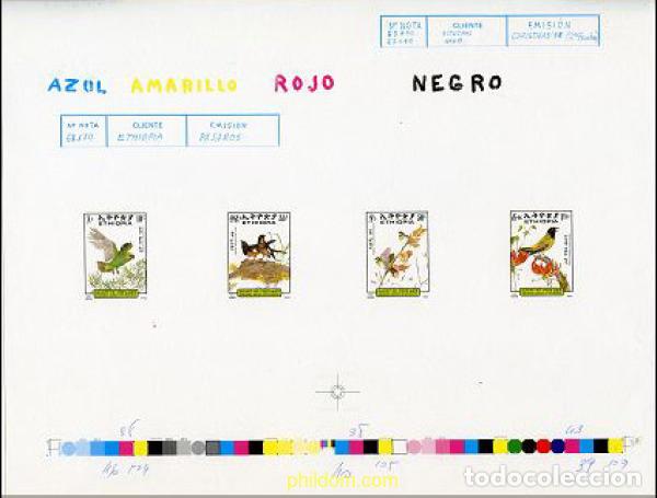 Sellos: 224283 MNH ETIOPIA 1989 AVES AUTOCTONAS