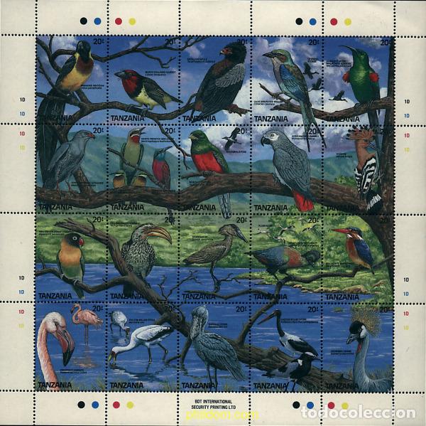 Sellos: 276274 MNH TANZANIA 1989 PAJAROS DE TANZANIA