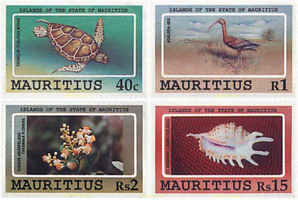 Sellos: 95537 MNH MAURICIO 1991 FAUNA Y FLORA