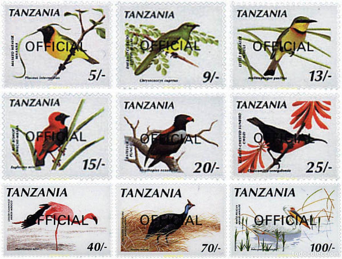 Sellos: 32356 MNH TANZANIA 1990 AVES