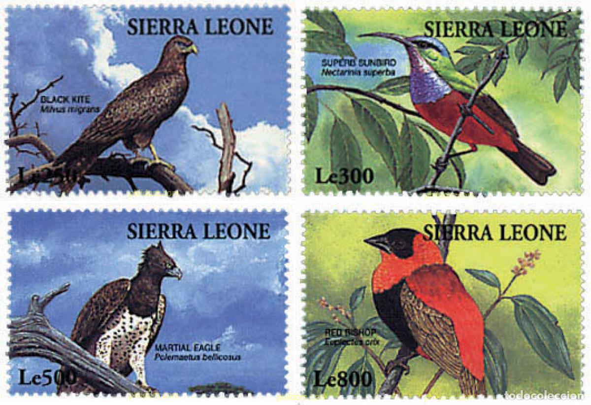 Sellos: 35873 MNH SIERRA LEONA 1994 PROTECCION DE LA NATURALEZA