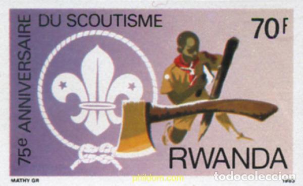 Sellos: 221938 MNH RUANDA 1983 75 ANIVERSARIO DEL ESCULTISMO