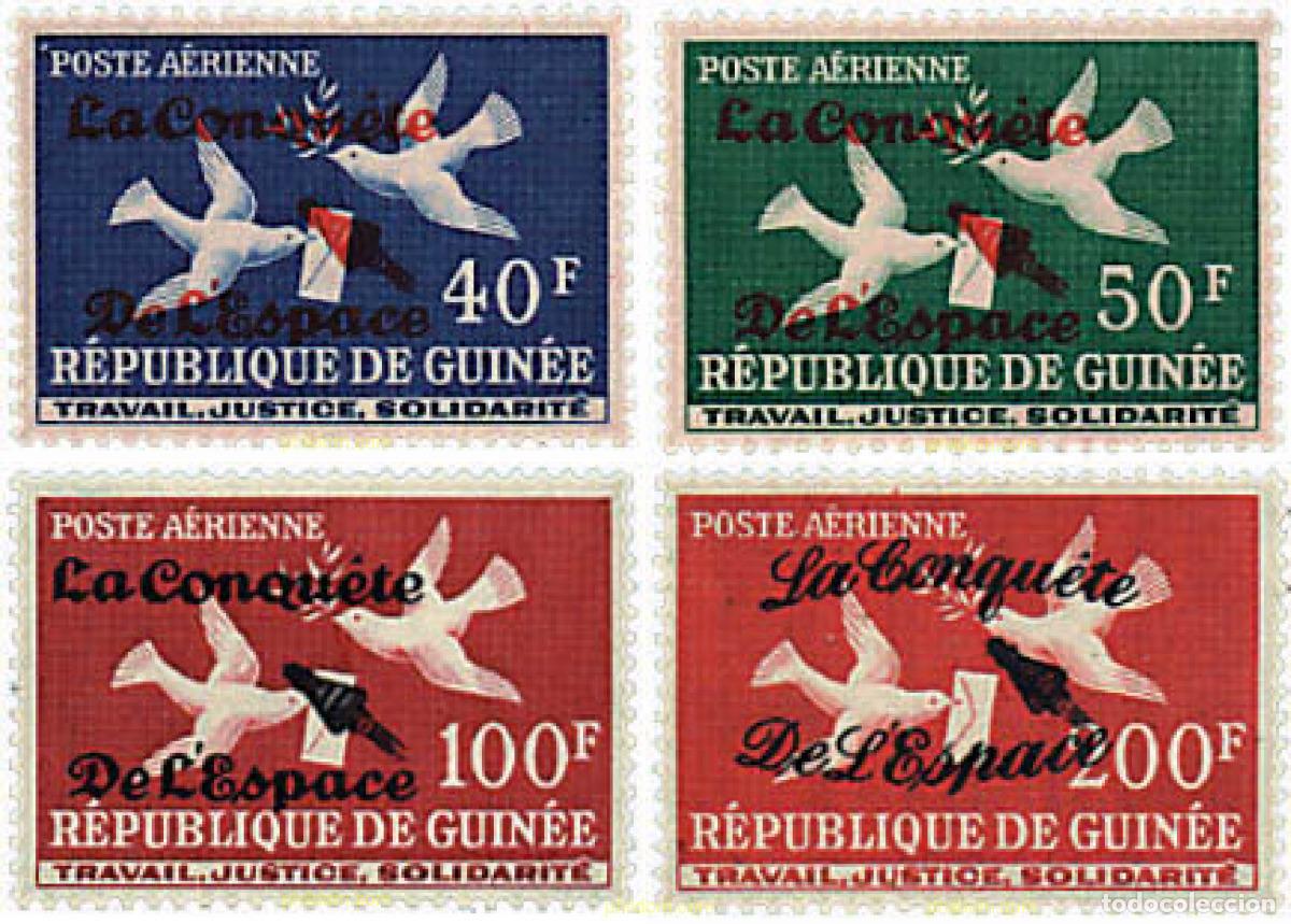 Sellos: 35395 MNH GUINEA 1962 5 ANIVERSARIO DEL SPUTNIK I