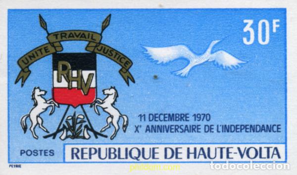 Sellos: 20950 MNH ALTO VOLTA 1970 10 ANIVERSARIO DE LA INDEPENDENCIA