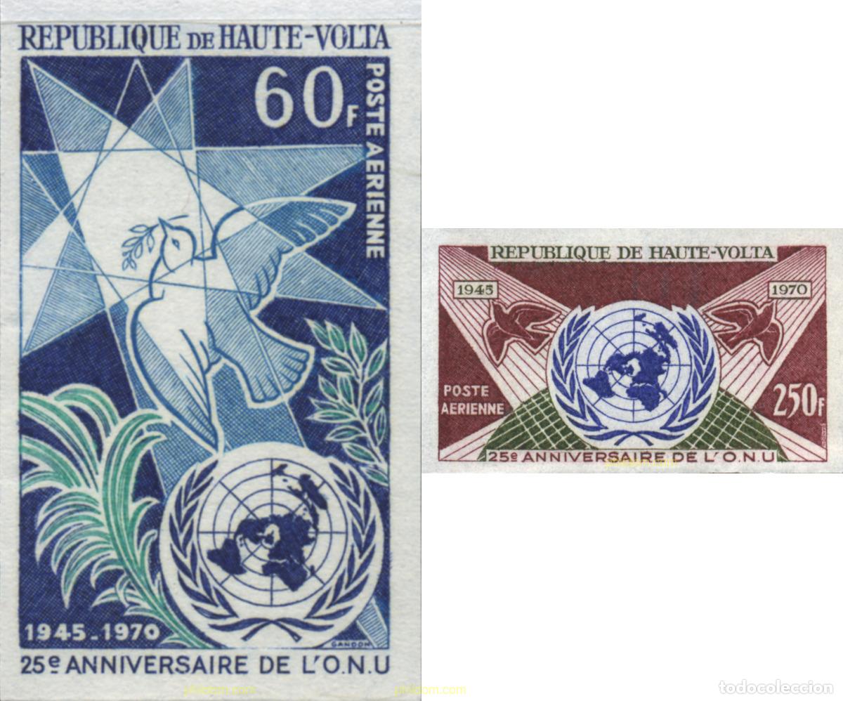 Sellos: 21127 MNH ALTO VOLTA 1970 25 ANIVERSARIO DE LAS NACIONES UNIDAS