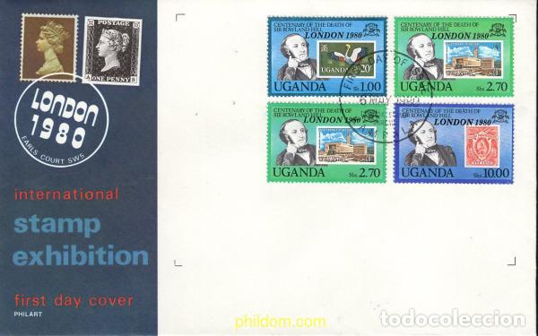 Sellos: 678939 MNH UGANDA 1979 CENTENARIO DE LA MUERTE DE ROWLAND HILL