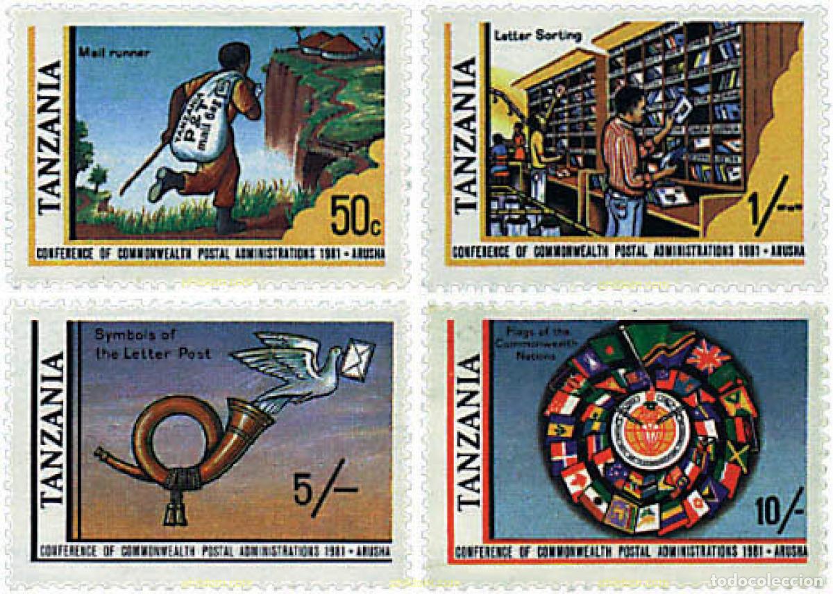 Sellos: 32351 MNH TANZANIA 1981 CONFERENCIA DE LAS ADMINISTRACIONES POSTALES DE LA COMMONWEALTH EN ARUSHA