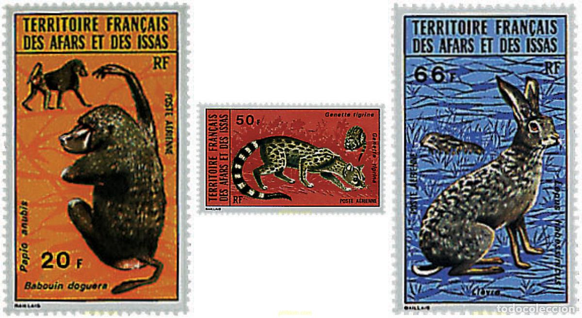 Sellos: 32149 MNH AFARS E ISSAS 1973 FAUNA