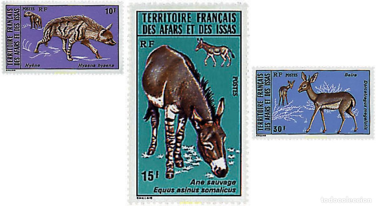 Sellos: 75519 MNH AFARS E ISSAS 1976 FAUNA