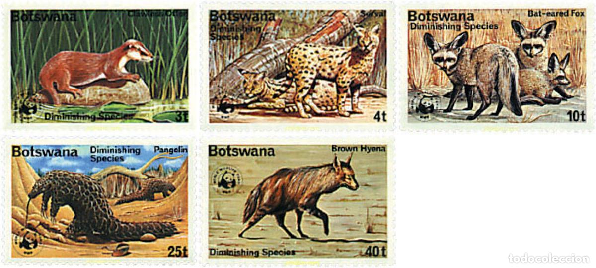 Sellos: 74943 MNH BOTSWANA 1977 FAUNA EN PELIGRO DE EXTINCION