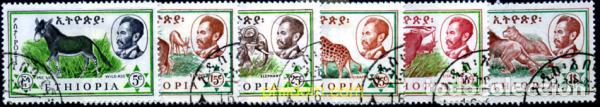 Sellos: 213958 USED ETIOPIA 1961 FAUNA SALVAJE
