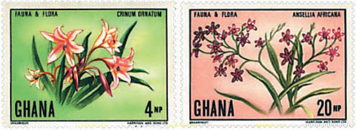 Sellos: 293636 MNH GHANA 1970 FAUNA Y FLORA