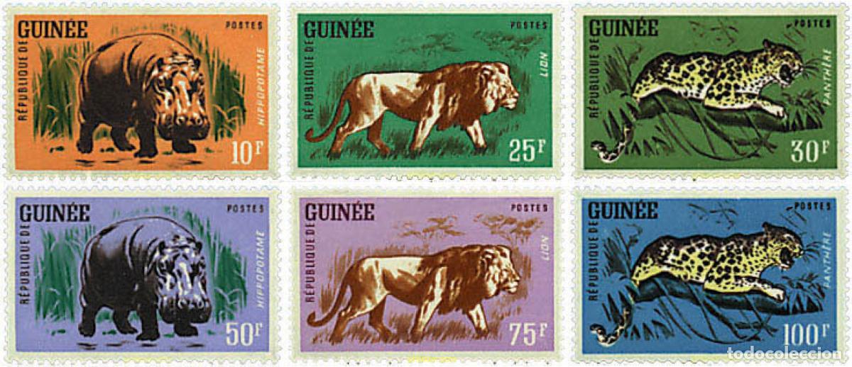 Sellos: 28641 MNH GUINEA 1962 FAUNA