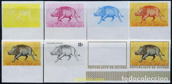 Sellos: 214568 MNH GUINEA 1968 FAUNA AFRICANA