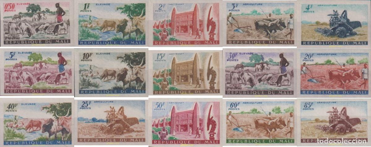 Sellos: 19880 MNH MALI 1961 ARTESANIA, FAUNA Y AGRICULTURA