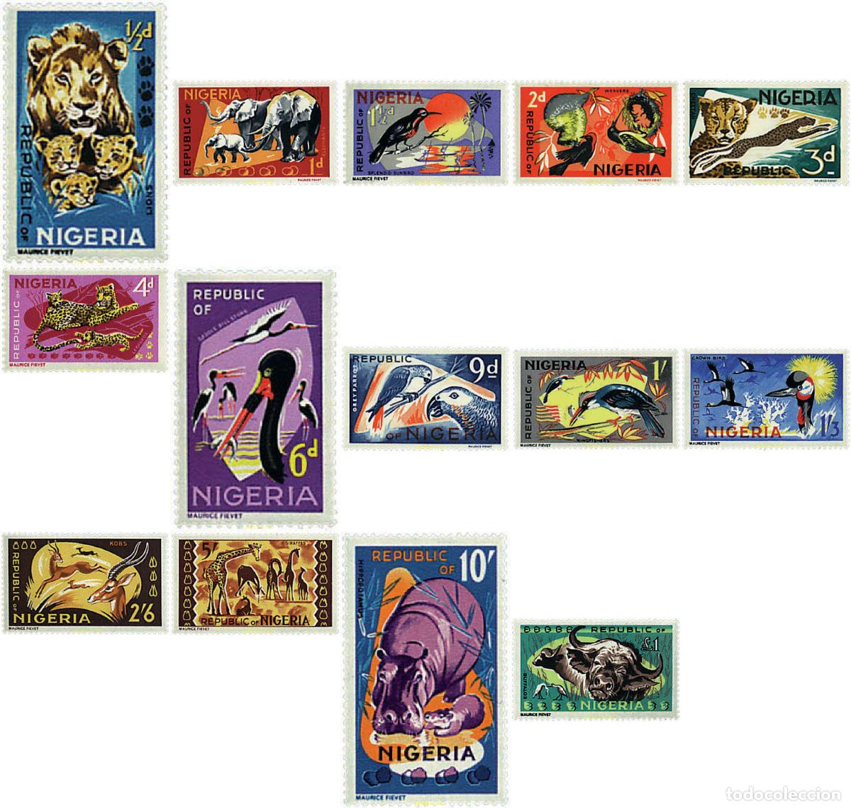Sellos: 36856 MNH NIGERIA 1965 MOTIVOS VARIOS
