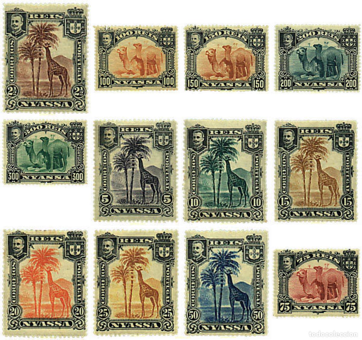 Sellos: 214197 HINGED NYASSA 1901 FAUNA