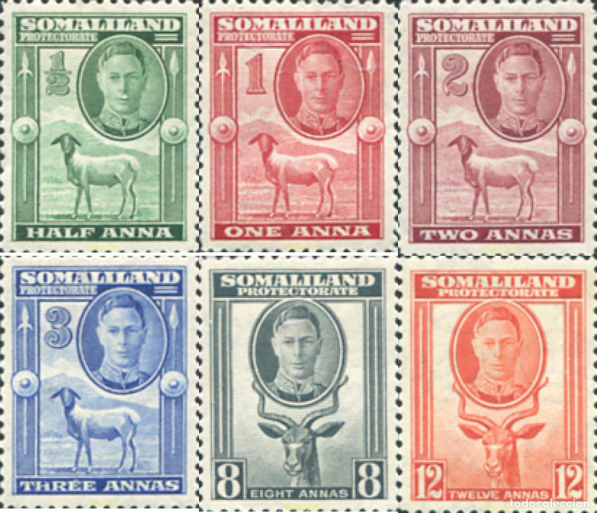 Sellos: 363287 MNH SOMALILANDIA 1938 SERIE BASICA