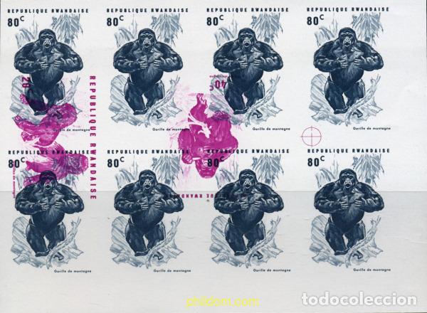 Sellos: 221455 MNH RUANDA 1970 GORILAS