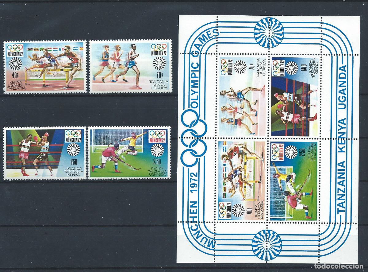 Sellos: Est - Africain N&deg;235/38 + bloc 2** (MNH) 1972 - J.O de Munich