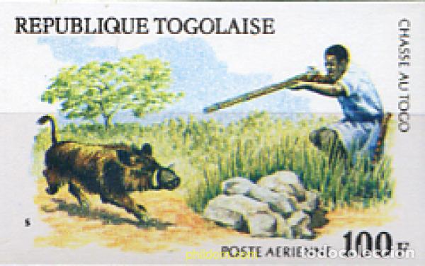 Sellos: 260826 MNH TOGO 1975 ANIMALES DE CAZA