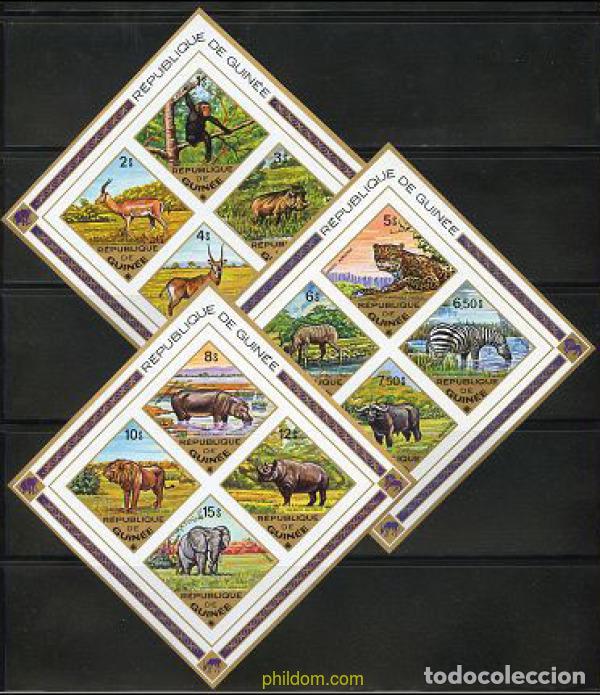 Sellos: 16955 MNH GUINEA 1975 MAMIFEROS