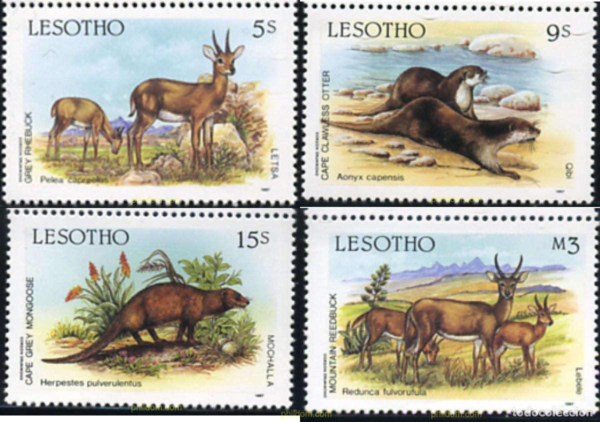 Sellos: 76284 MNH LESOTHO 1987 FAUNA