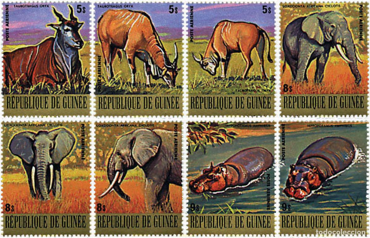 Sellos: 222102 MNH GUINEA 1977 FAUNA