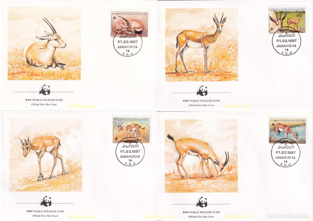 Sellos: 23110 MNH LIBIA 1987 GACELA DE CUERNO DELGADO