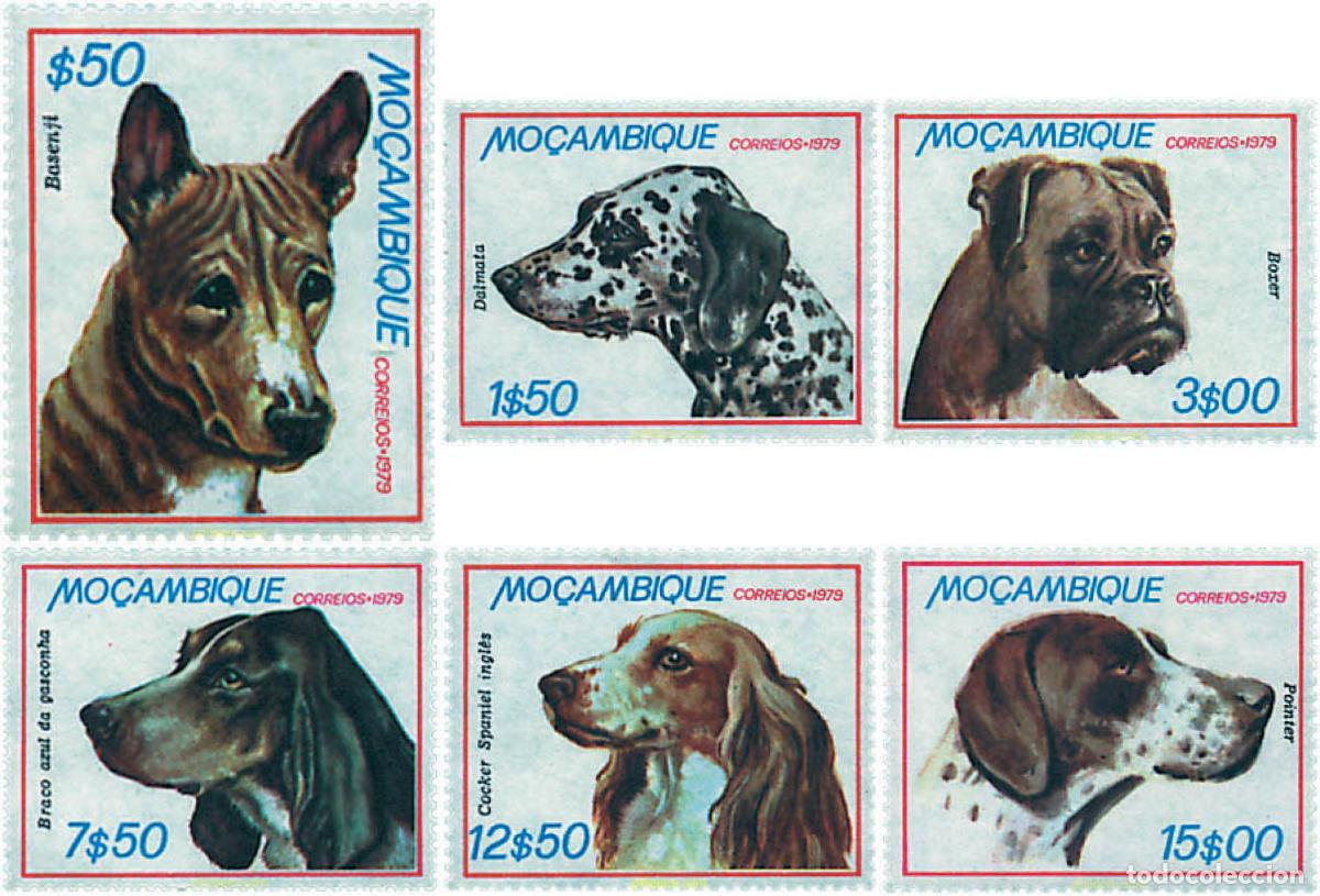 Sellos: 50404 MNH MOZAMBIQUE 1979 PERROS DE RAZA