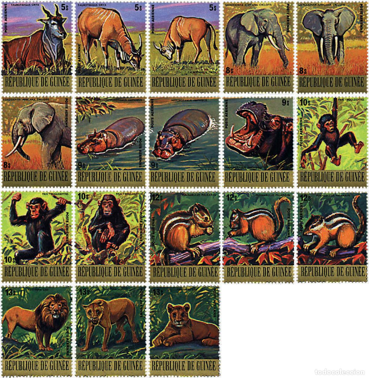 Sellos: 323067 MNH GUINEA 1977 FAUNA