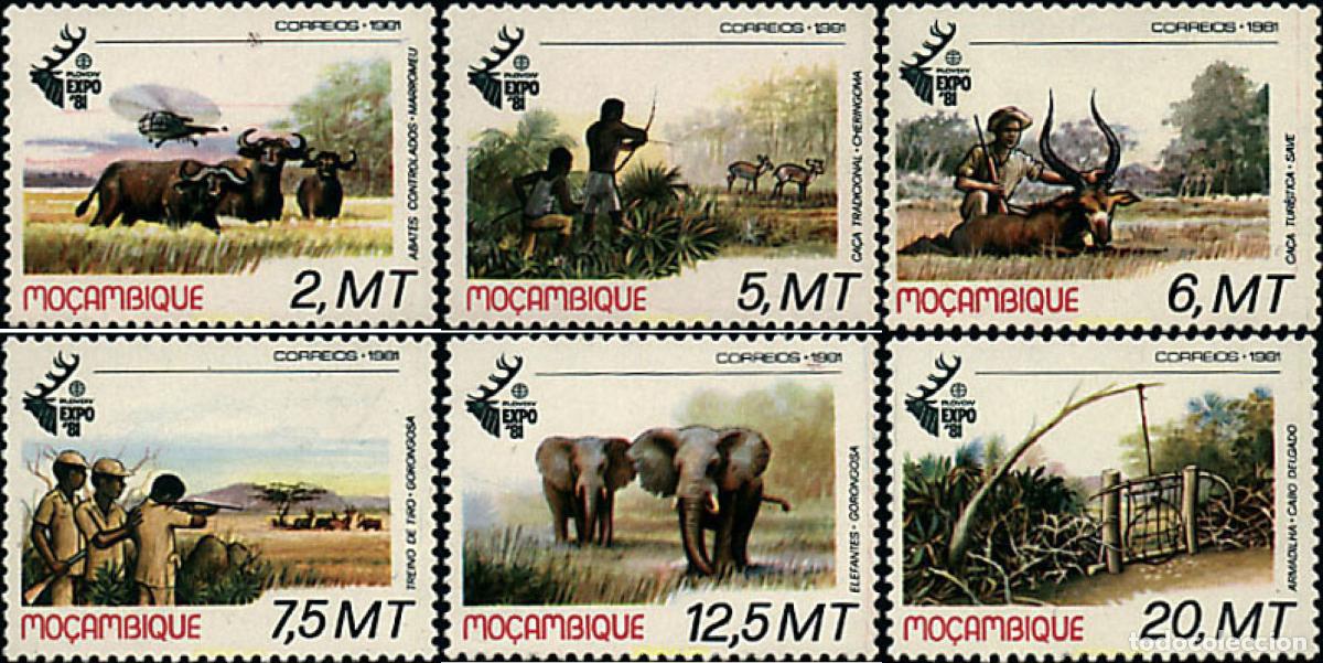 Sellos: 29055 MNH MOZAMBIQUE 1981 EXPOSICION INTERNACIONAL DE CAZA