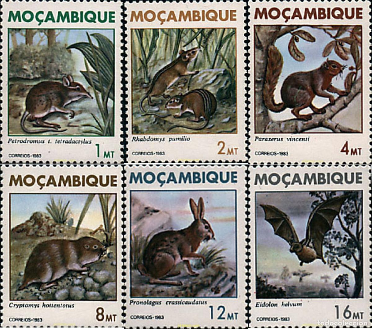 Sellos: 29056 MNH MOZAMBIQUE 1983 PEQUE&Ntilde;OS MAMIFEROS