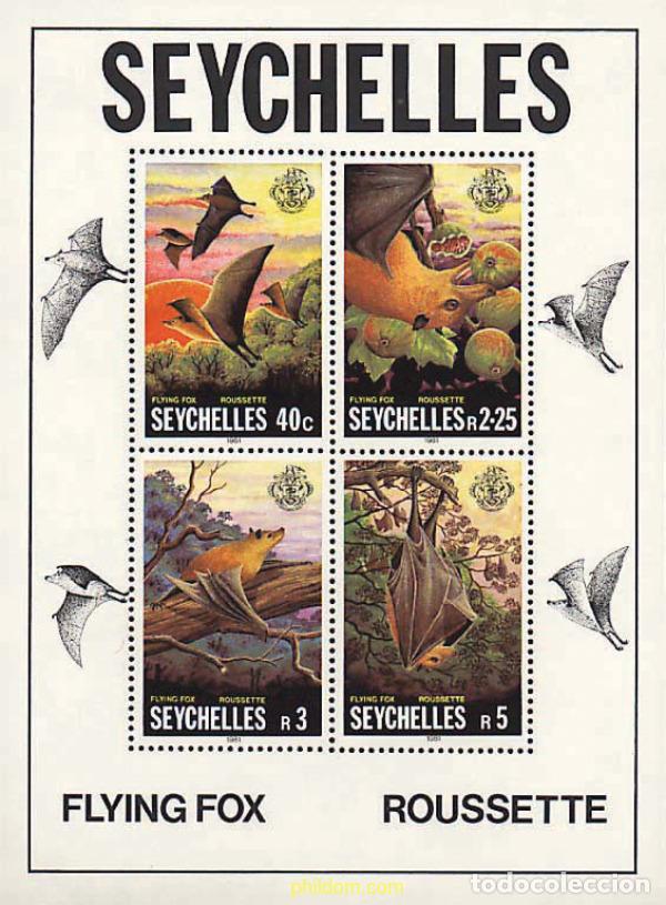 Timbres: 50010 MNH SEYCHELLES 1981 MURCIELAGOS