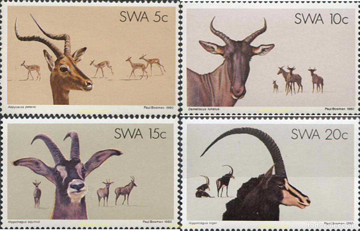 Sellos: 29568 MNH SUR OESTE AFRICANO 1980 PROTECCION DE LA NATURALEZA