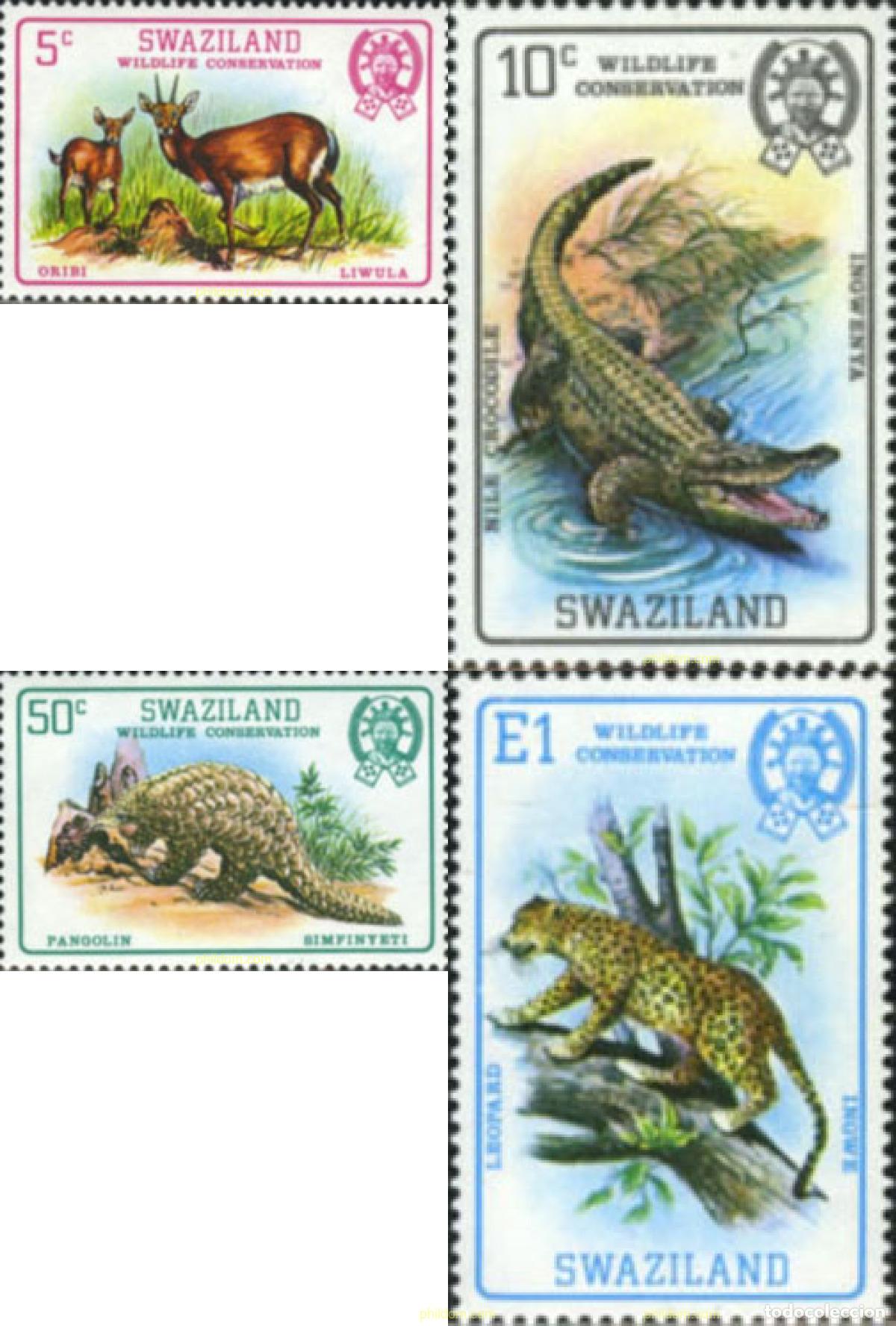 Sellos: 29629 MNH SWAZILANDIA 1980 PROTECCION DE LA NATURALEZA
