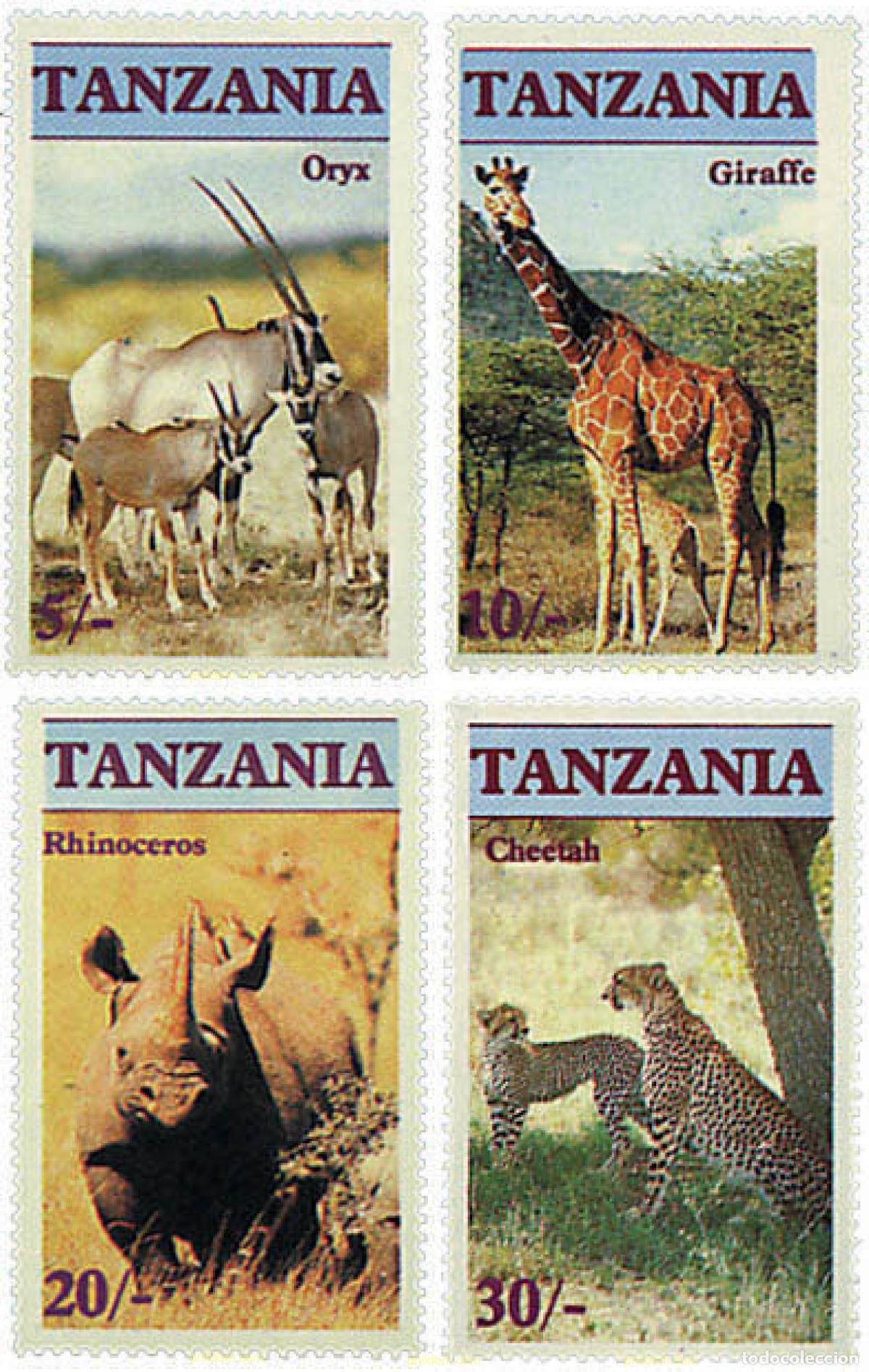 Sellos: 90395 MNH TANZANIA 1986 MAMIFEROS