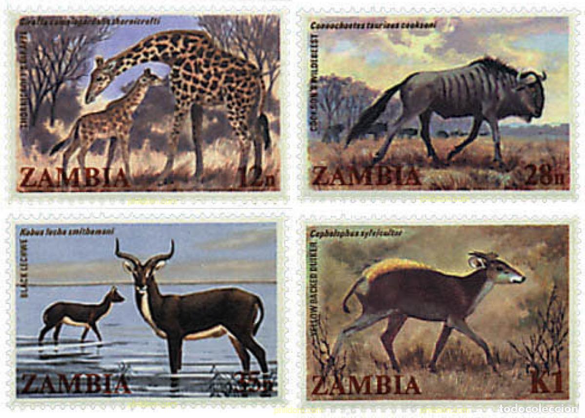 Sellos: 34248 MNH ZAMBIA 1983 MAMIFEROS