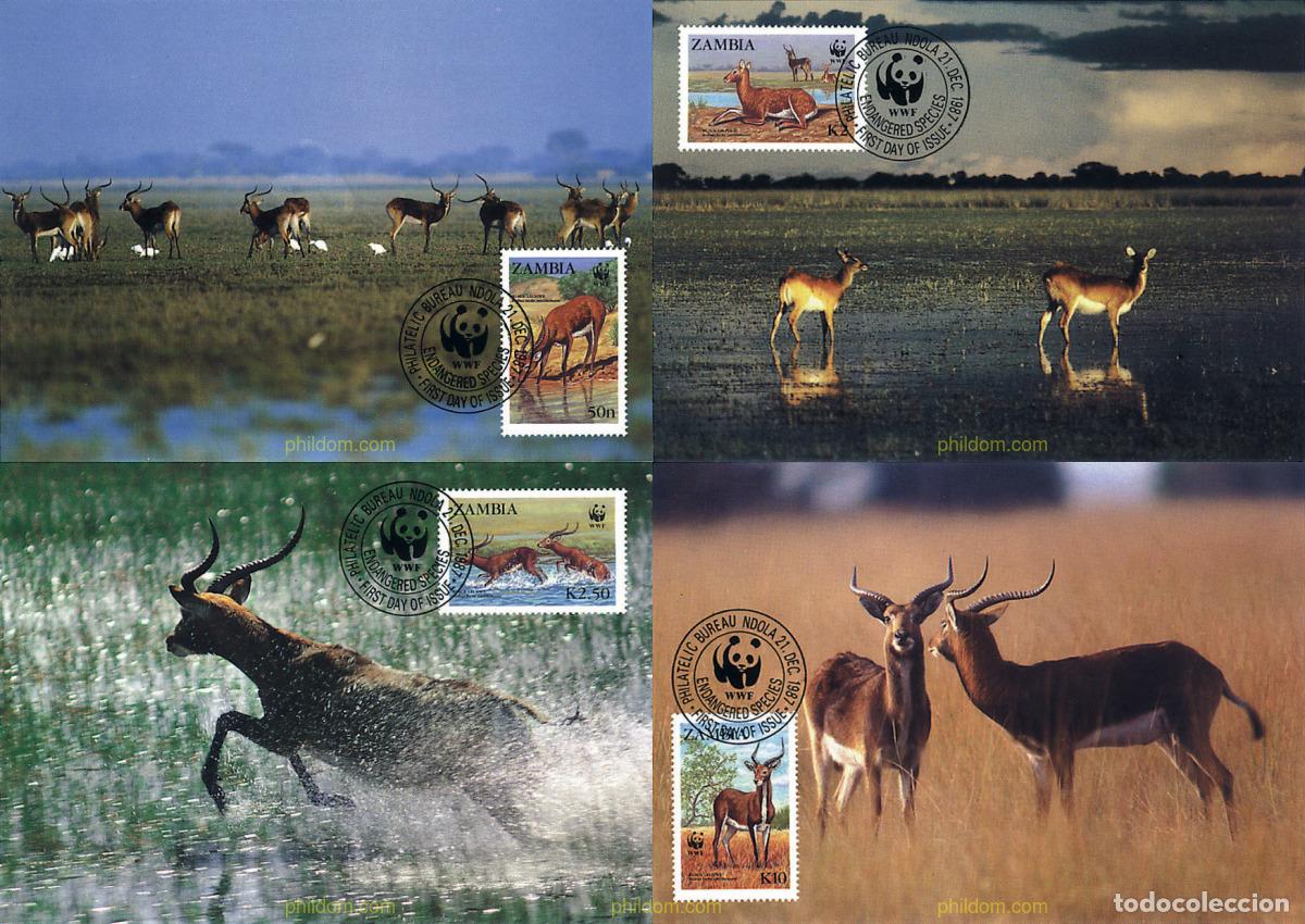 Sellos: 7556 MNH ZAMBIA 1987 LECHWE NEGRO