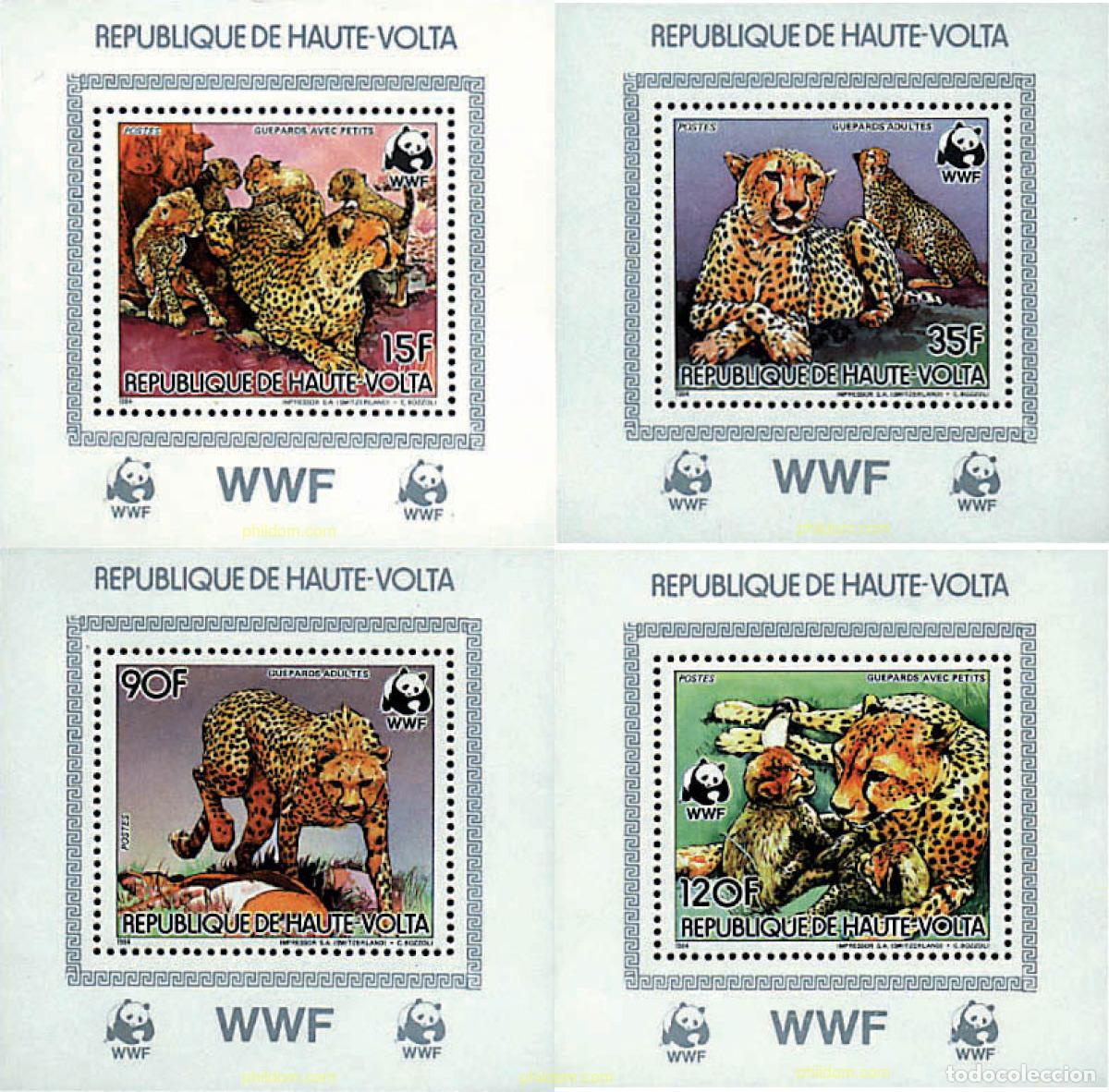 Sellos: 1589 MNH ALTO VOLTA 1984 GUEPARDO