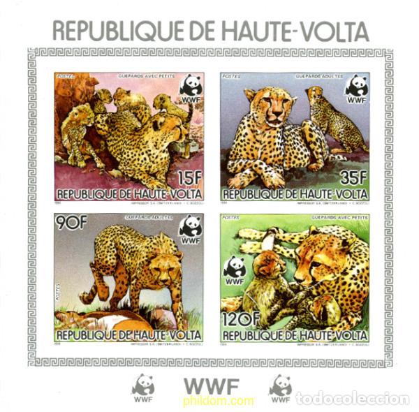 Sellos: 4292 MNH ALTO VOLTA 1984 GUEPARDO