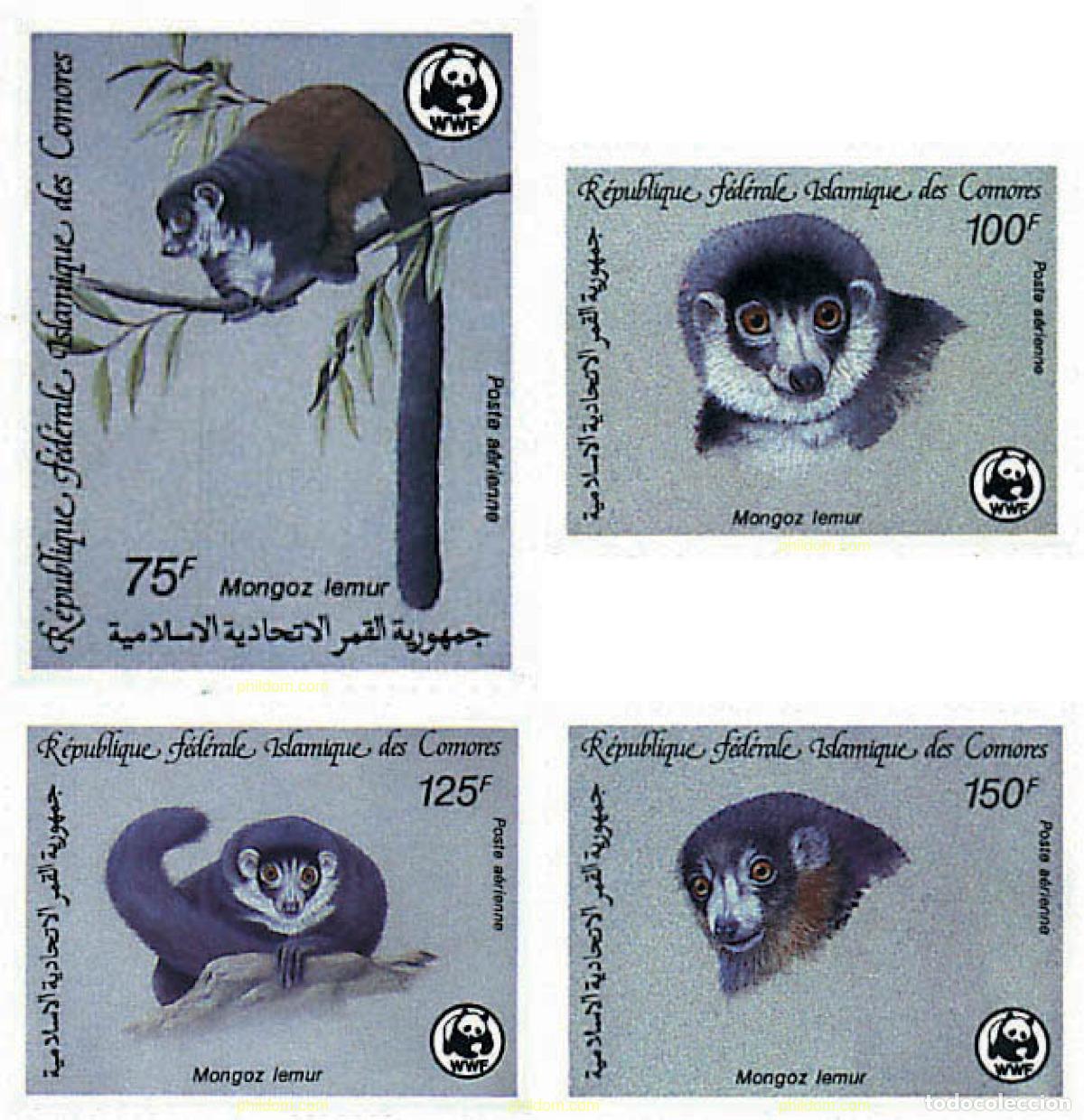 Sellos: 74447 MNH COMORES 1987 LEMUR MANGOSTA