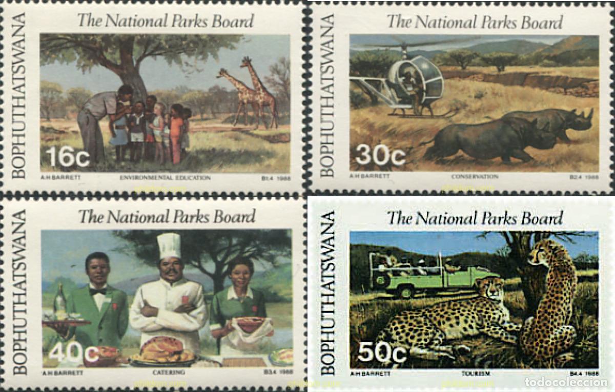 Sellos: 47938 MNH BOPHUTHATSWANA 1988 PARQUES NACIONALES