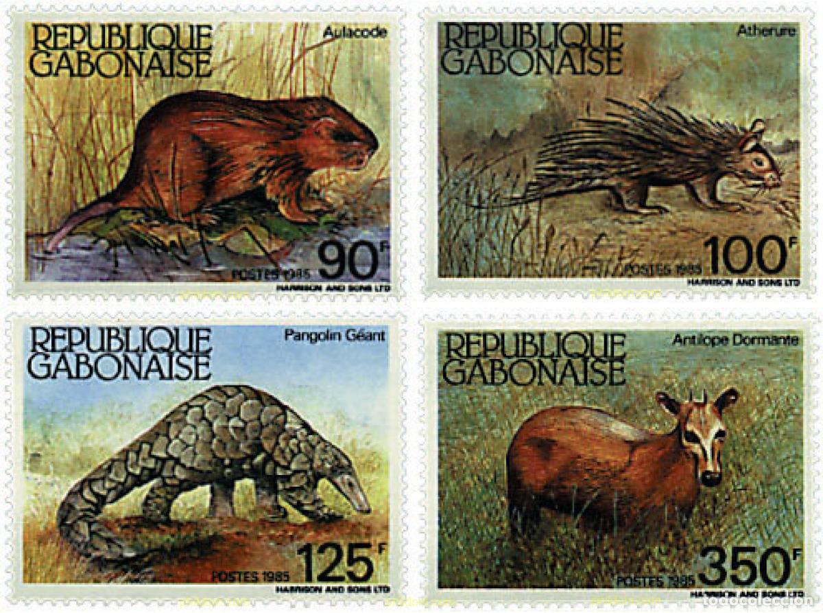 Sellos: 88855 MNH GABON 1985 FAUNA PROTEGIDA