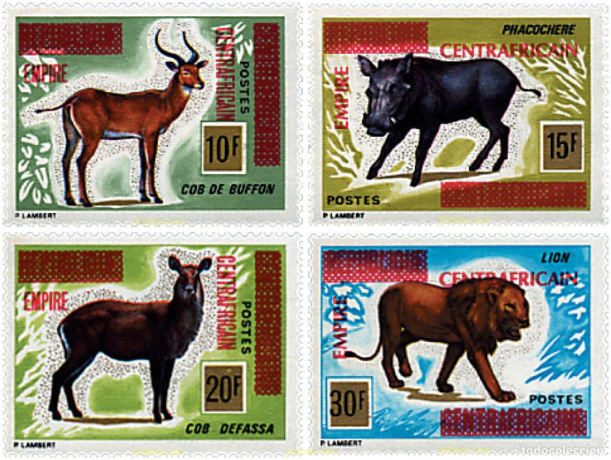 Sellos: 373065 MNH CENTROAFRICANA 1977 SERIE BASICA