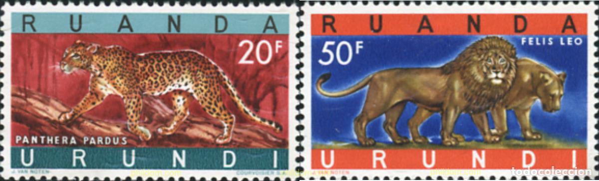 Sellos: 28754 MNH RUANDA URUNDI 1961 MAMIFEROS