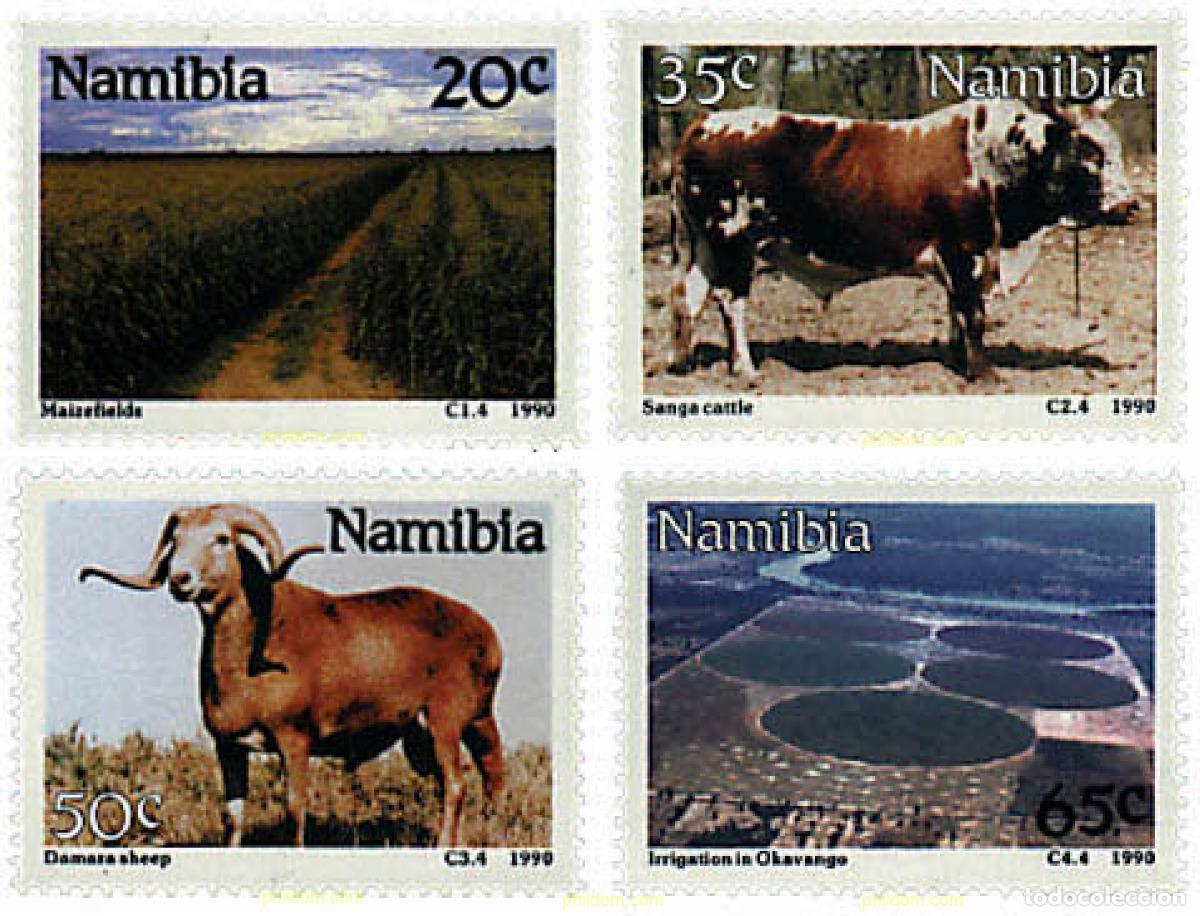 Sellos: 29933 MNH NAMIBIA 1990 AGRICULTURA Y GANADERIA