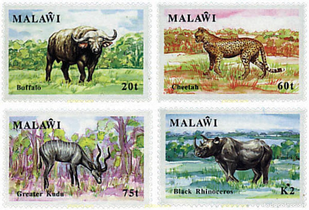 Sellos: 28764 MNH MALAWI 1991 VIDA SALVAJE EN MALAWI